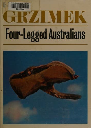 Cover of Four-legged Australians by Bernhard Grzimek