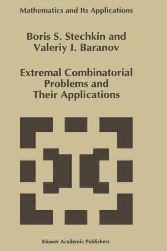 Cover of Extremal combinatorial problems and their applications by Baranov, V. I
