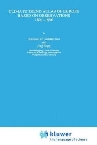 Cover of Climate trend atlas of Europe based on observations, 1891-1990 by Christian-Dietrich Schönwiese