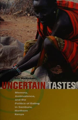 Cover of Uncertain tastes by Jon Holtzman