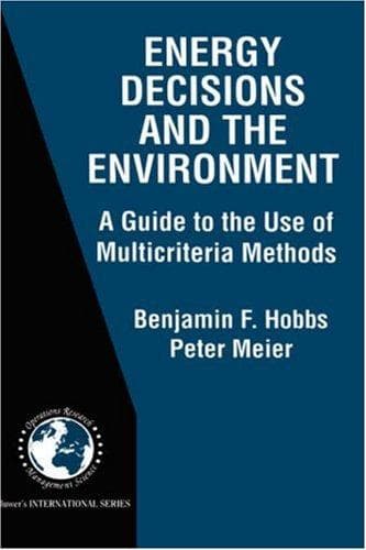 Cover of Energy decisions and the environment by B. F Hobbs