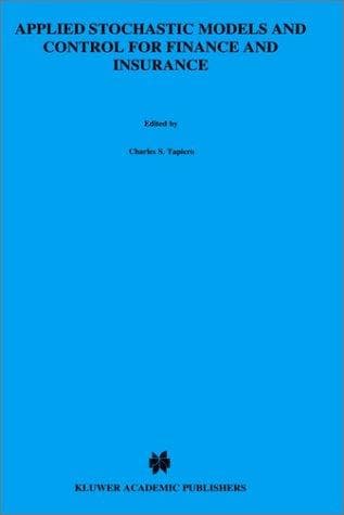 Cover of Applied stochastic models and control for finance and insurance by Charles S. Tapiero