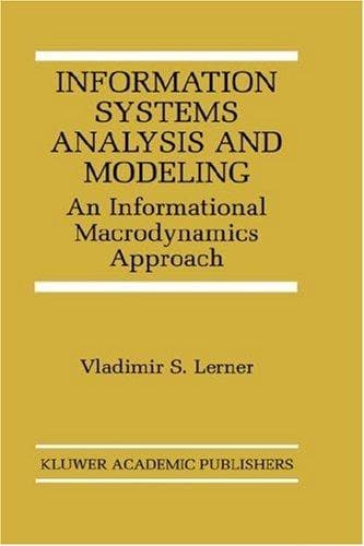 Cover of Information systems analysis and modeling by Vladimir S. Lerner