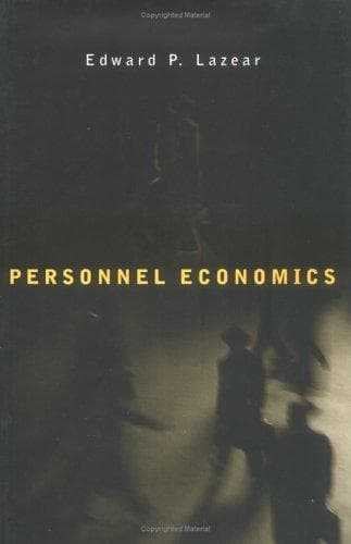 Cover of Personnel economics by Edward P. Lazear
