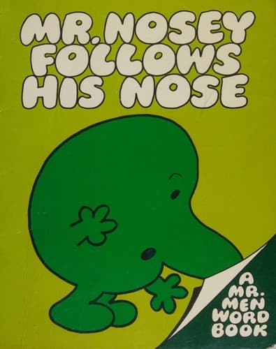 Cover of Mr. Nosey follows his nose by Roger Hargreaves