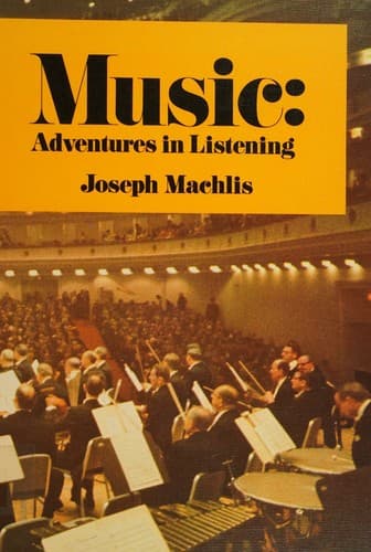 Cover of Music; adventures in listening by Joseph Machlis