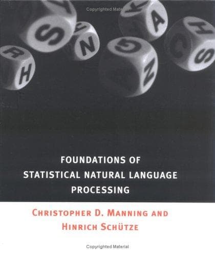 Cover of Foundations of statistical natural language processing by Christopher D. Manning