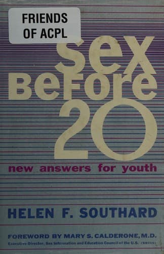 Cover of Sex before twenty by Helen F. Southard
