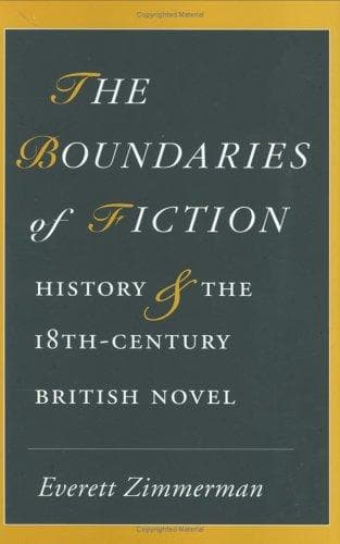 Cover of The boundaries of fiction by Everett Zimmerman