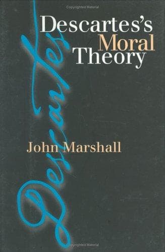Cover of Descartes's moral theory by Marshall, John