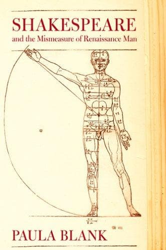 Cover of Shakespeare And the Mismeasure of Renaissance Man by Paula Blank