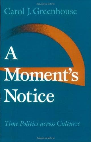 Cover of A moment's notice by Carol J. Greenhouse