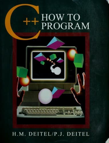 Cover of C++ how to program by Harvey M. Deitel