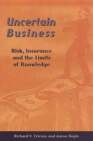 Cover of Uncertain business by Richard Victor Ericson