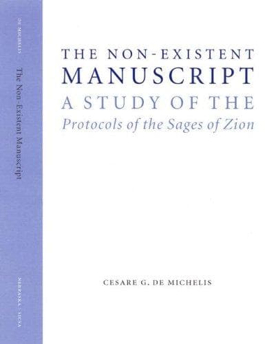 Cover of The non-existent manuscript by Cesare G. De Michelis