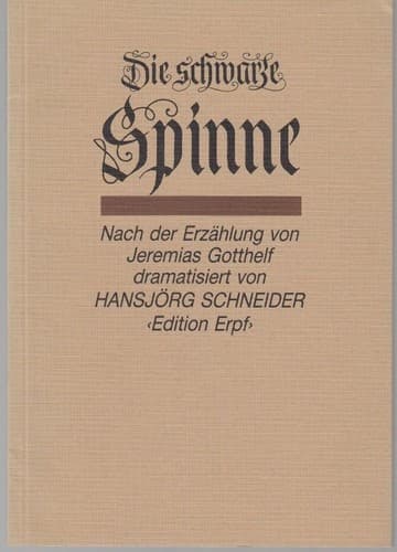 Cover of Die schwarze Spinne by Hansjörg Schneider