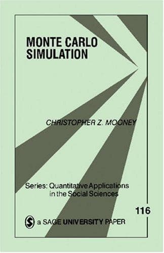 Cover of Monte Carlo simulation by Christopher Z. Mooney