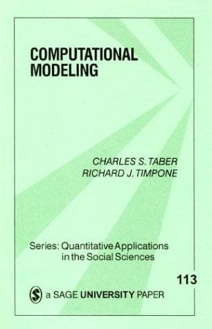 Cover of Computational modeling by Charles S. Taber