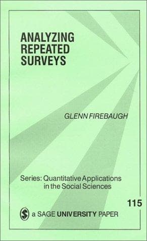 Cover of Analyzing repeated surveys by Glenn Firebaugh
