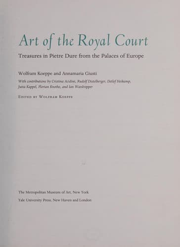Cover of Art of the royal court by Wolfram Koeppe