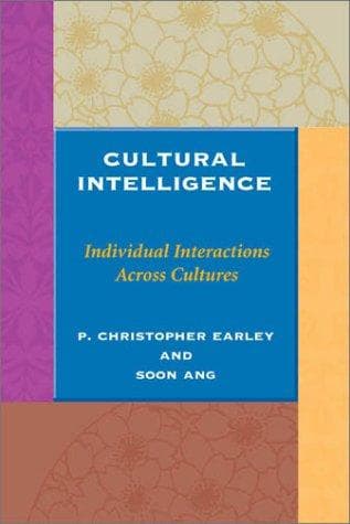 Cover of Cultural Intelligence by P. Christopher Earley