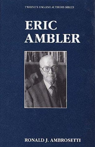 Cover of Eric Ambler by Ronald J. Ambrosetti
