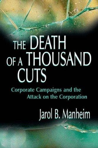 Cover of The death of a thousand cuts by Jarol B. Manheim