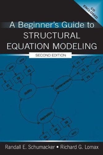 Cover of A beginner's guide to structural equation modeling by Randall E. Schumacker