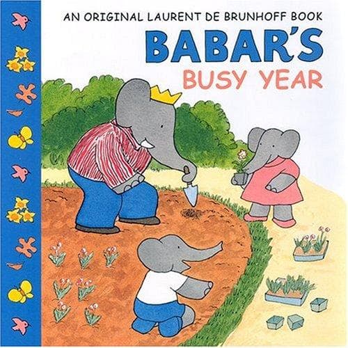 Cover of Babar's busy year by Laurent de Brunhoff