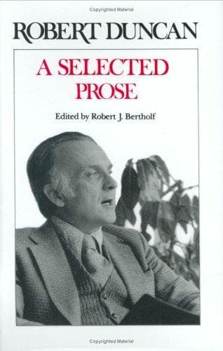 Cover of A selected prose by Robert Edward Duncan