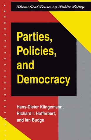 Cover of Parties, policies, and democracy by Hans-Dieter Klingemann