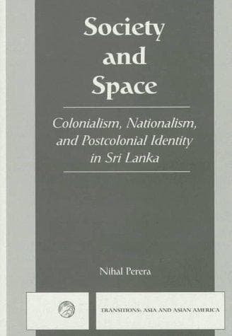 Cover of Society and space by Nihal Perera