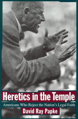 Cover of Heretics in the temple by David Ray Papke