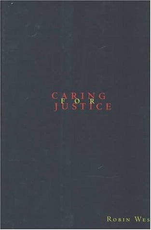 Cover of Caring for justice by West, Robin