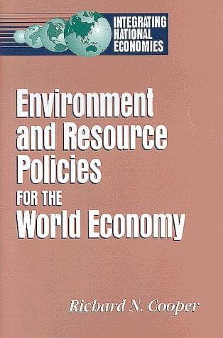 Cover of Environment and resource policies for the world economy by Richard N. Cooper