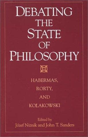 Cover of Debating the state of philosophy by Jürgen Habermas
