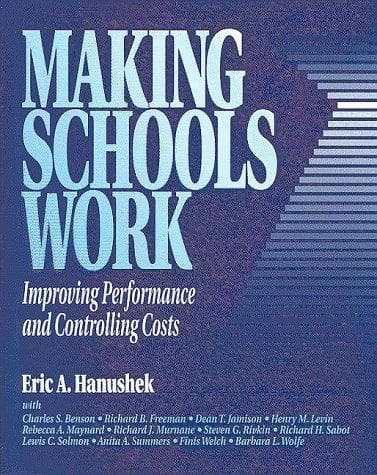 Cover of Making schools work by Eric Alan Hanushek