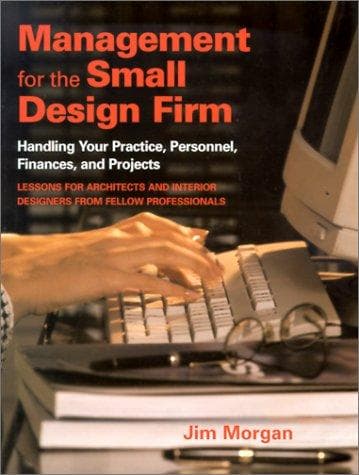 Cover of Management for the small design firm by Jim Morgan