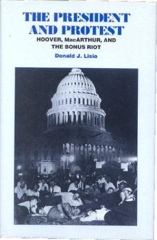 Cover of The President and protest by Donald J. Lisio