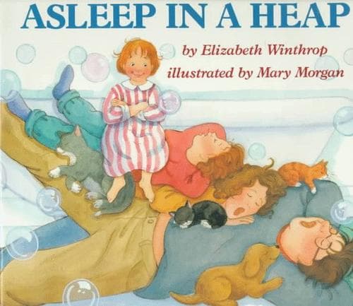 Cover of Asleep in a heap by Elizabeth Winthrop