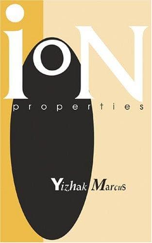 Cover of Ion properties by Y. Marcus