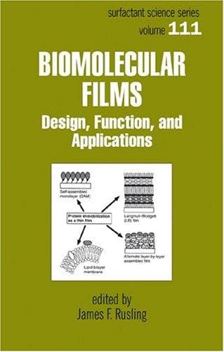 Cover of Biomolecular Films by James F. Rusling