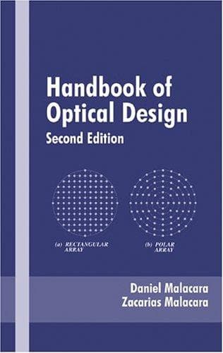 Cover of Handbook of optical design by Daniel Malacara
