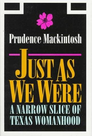 Cover of Just as we were by Prudence Mackintosh