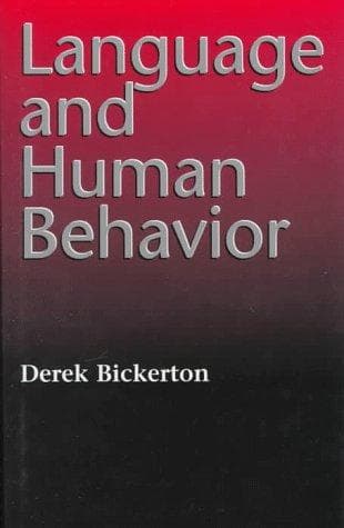 Cover of Language and human behavior by Derek Bickerton