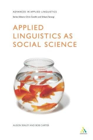 Cover of Applied linguistics as social science by Alison Sealey