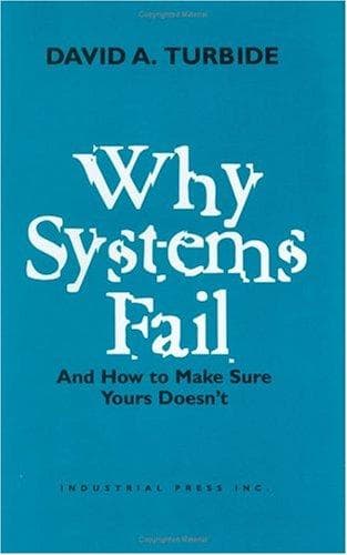 Cover of Why systems fail by David A. Turbide
