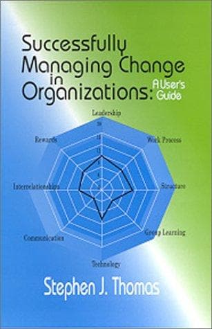 Cover of Successfully Managing Change In Organizations by Stephen J. Thomas