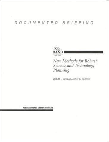 Cover of New methods for robust science and technology planning by Robert J. Lempert