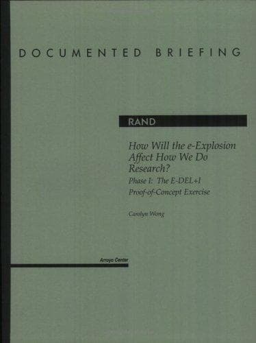 Cover of How will the e-explosion affect how we do research? by Carolyn Wong